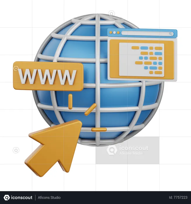 Web Publishing  3D Icon