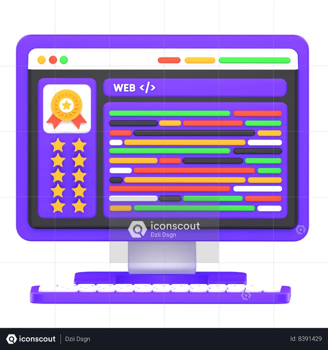 Web Quality  3D Icon