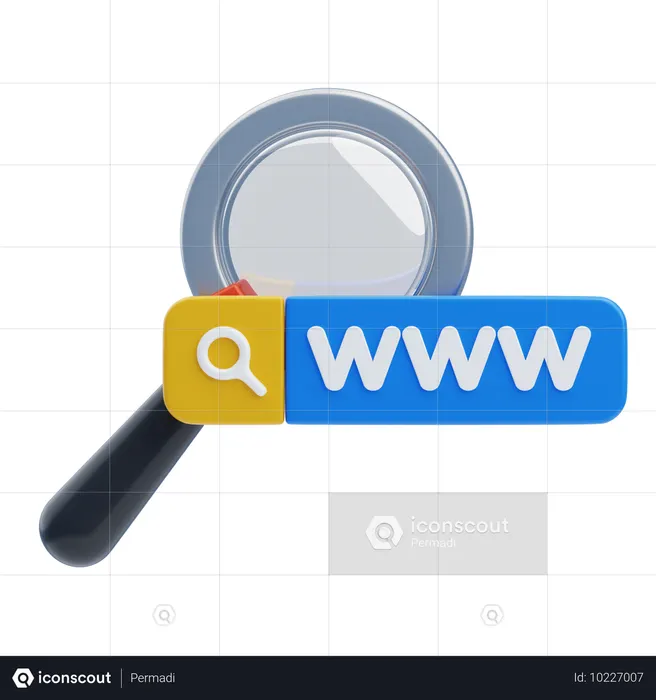 Web Search  3D Icon
