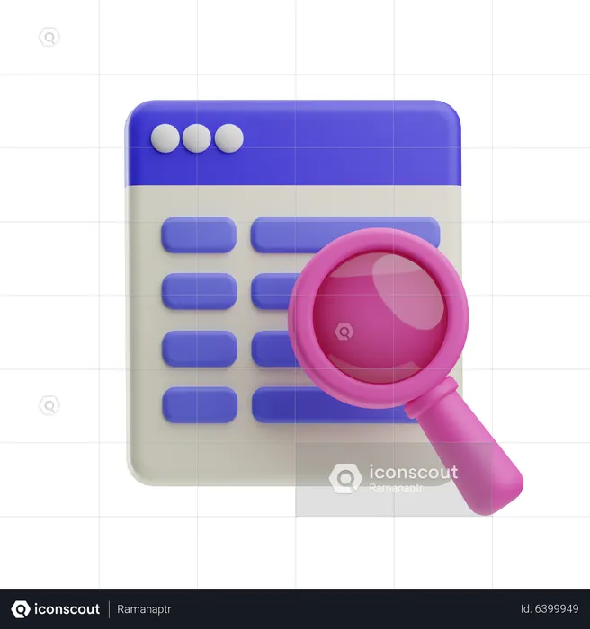 Web Search  3D Icon