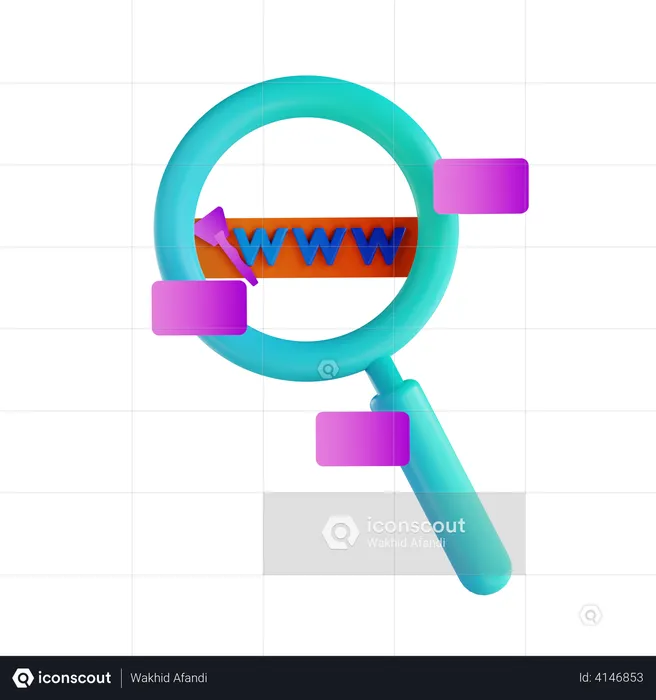 Web search  3D Illustration