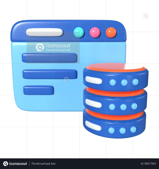 Web Server  3D Icon