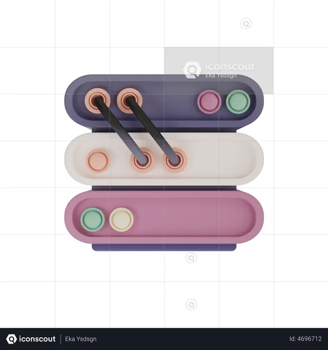 Web Server  3D Illustration