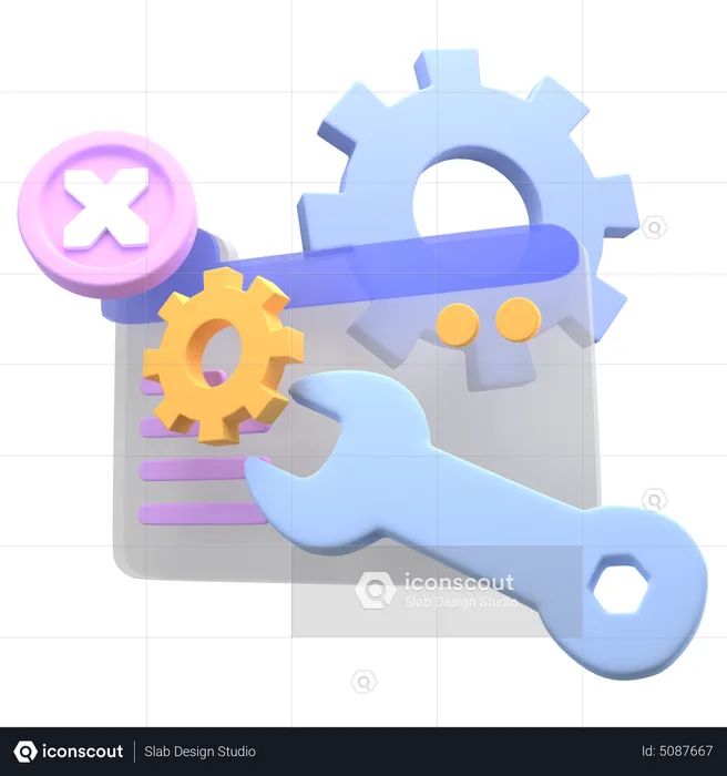 Web Service  3D Icon