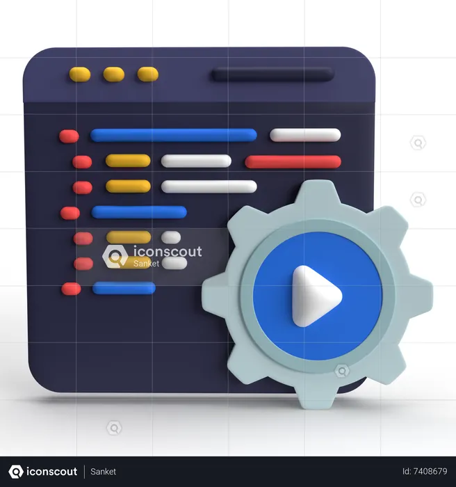 Web Setting  3D Icon
