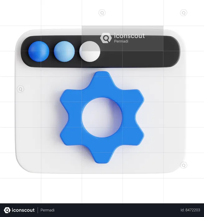 Web Setting  3D Icon