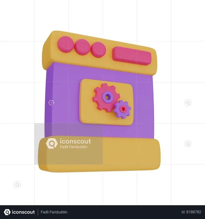 Web Setting  3D Icon