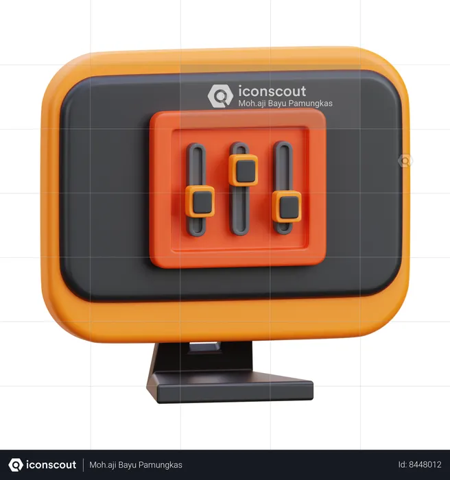 Web setting  3D Icon