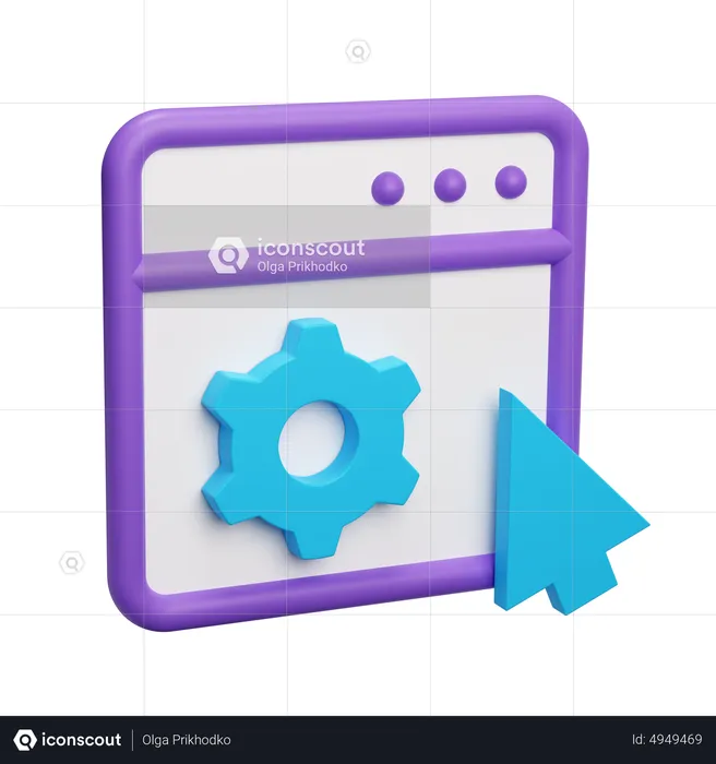 Web Setting  3D Icon