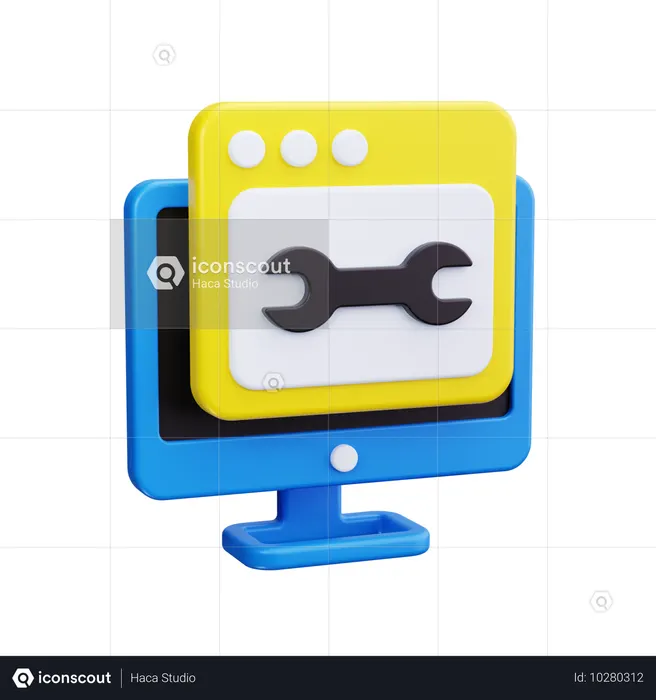 Web Setting  3D Icon