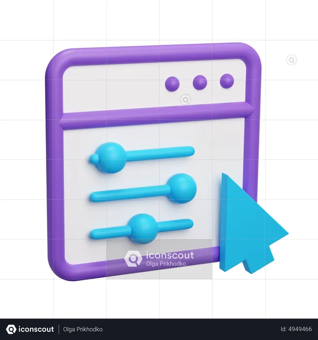 Web Setting  3D Icon