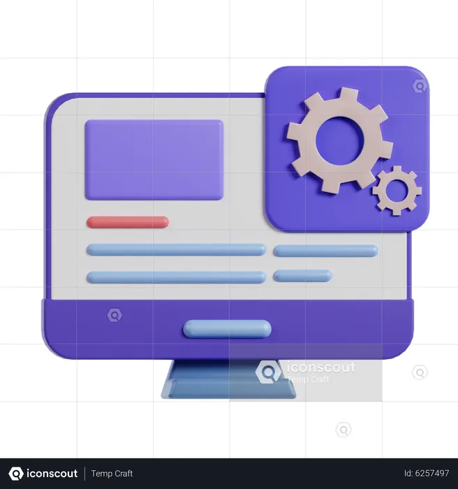 Web Setting  3D Icon