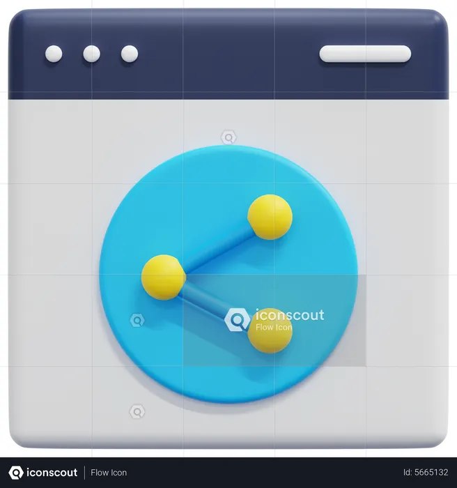 Web Share  3D Icon