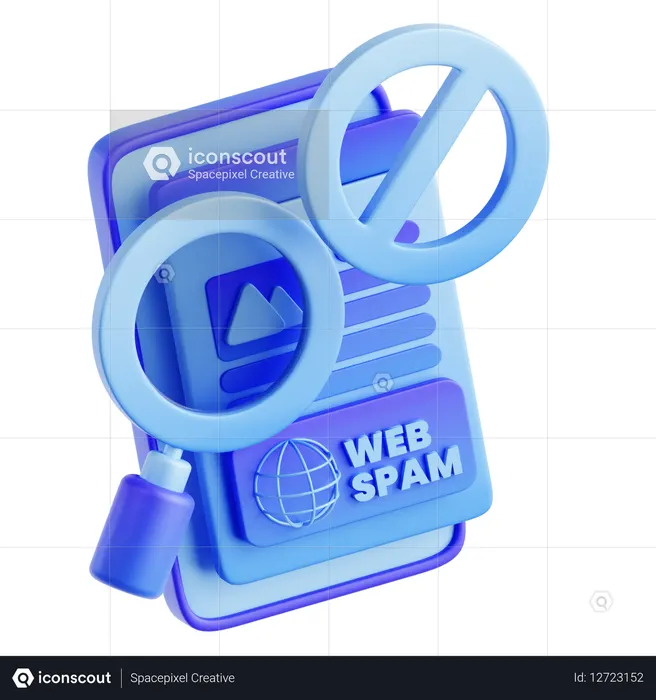 Web Spam  3D Icon
