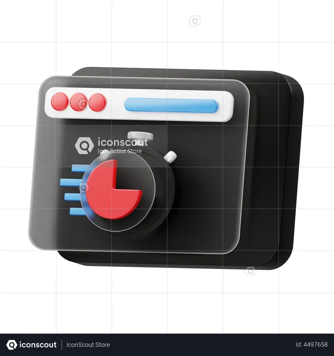 Web Speed  3D Icon