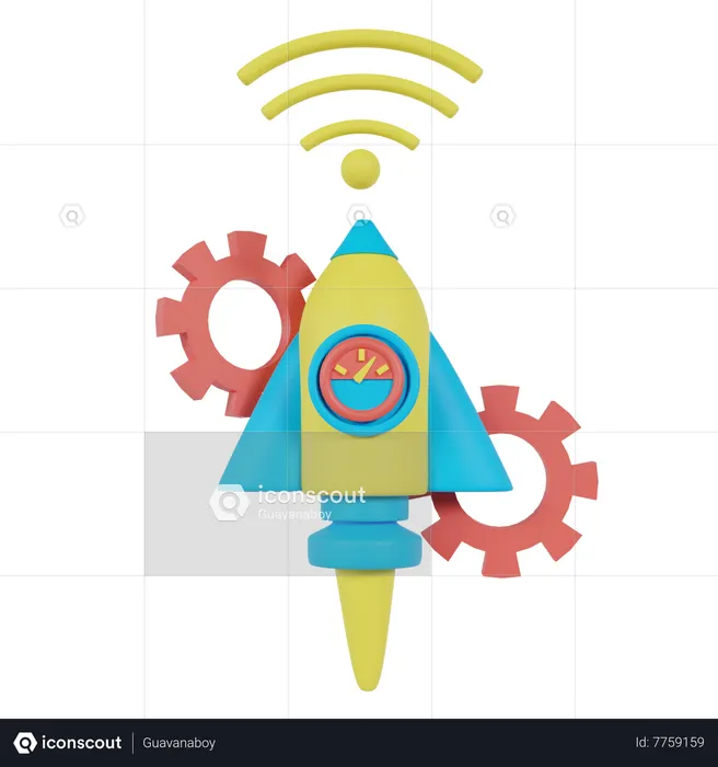 Web Startup  3D Icon