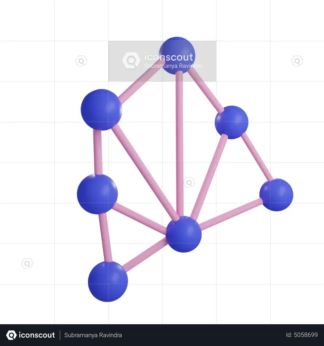 Web Structure  3D Icon