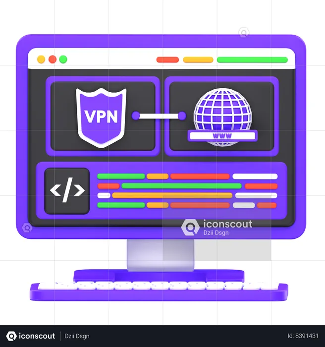 Web Vpn  3D Icon