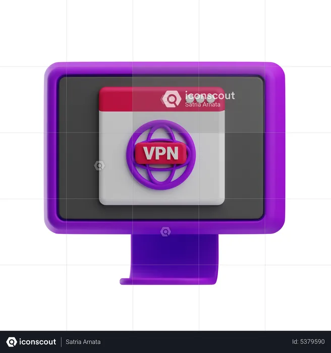 Rede vpn  3D Icon
