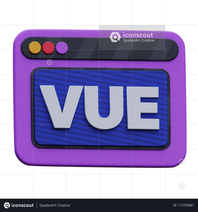 Web Vue  3D Icon