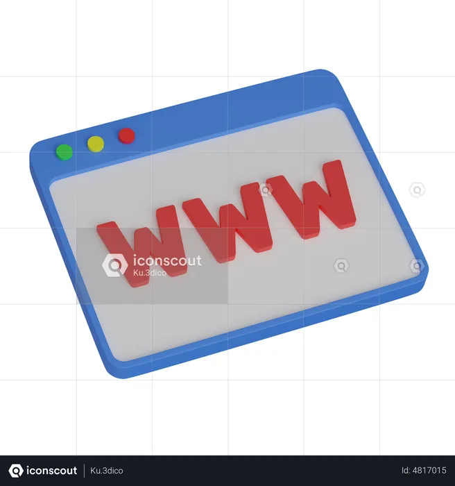 Web Www  3D Icon