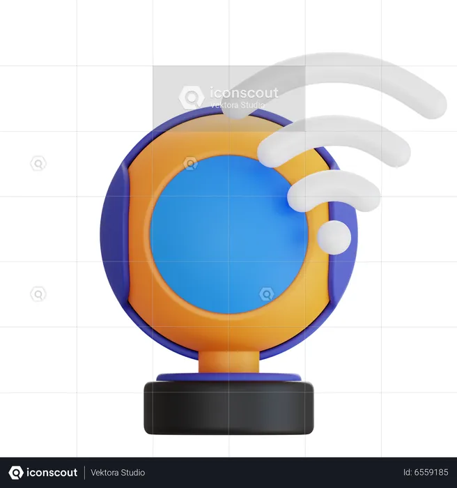 Webcam intelligente  3D Icon