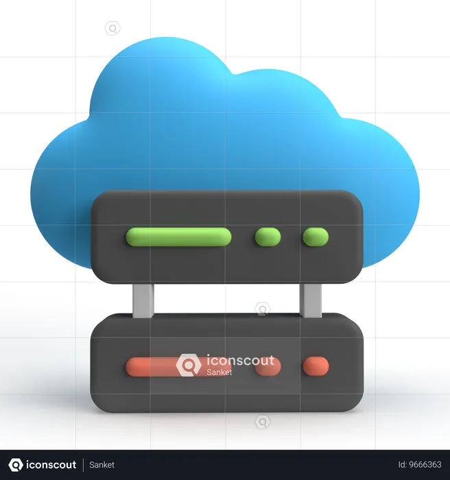 Web-Hosting  3D Icon