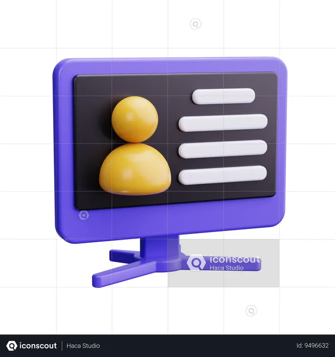 Webinar  3D Icon