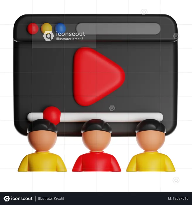 Webinar  3D Icon