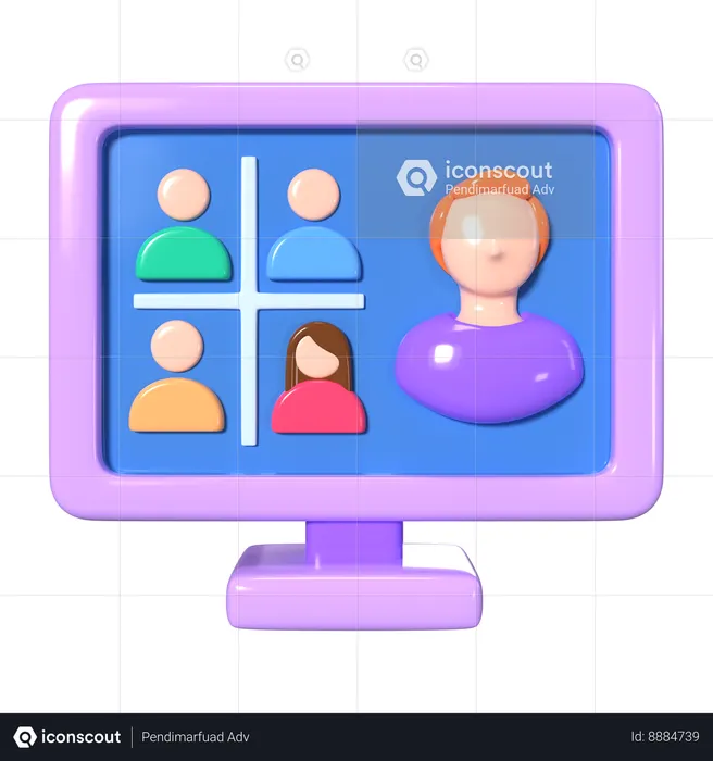 Webinar  3D Icon