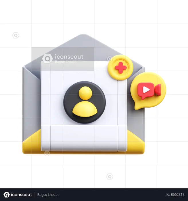 Webinar Invitation  3D Icon