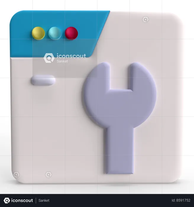 Webpage Setting  3D Icon