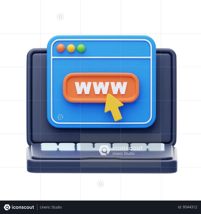 Website  3D Icon