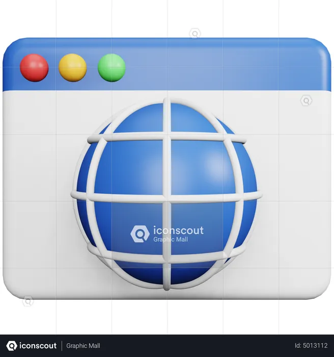 Webseite  3D Icon