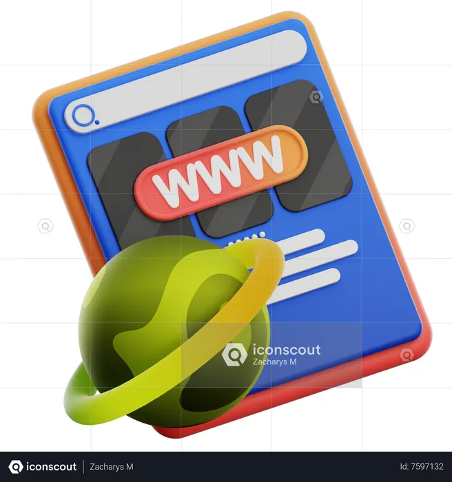 Website Ads  3D Icon