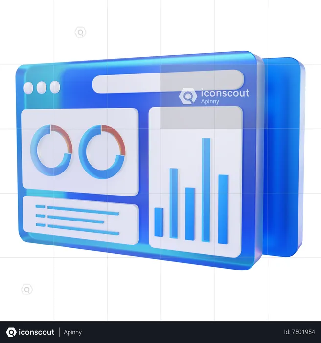 Website Analysis  3D Icon