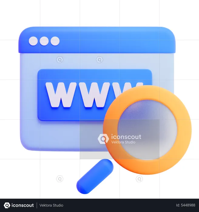 Website Domain  3D Icon