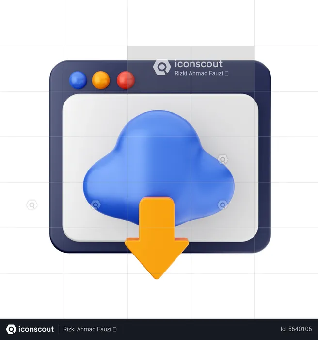 Website Download  3D Icon