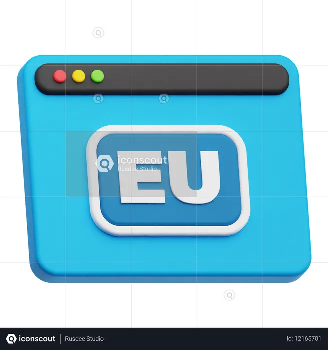Website Eu  3D Icon