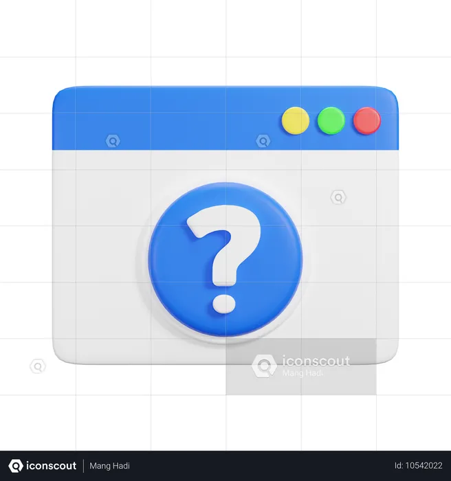 Website-Frage  3D Icon