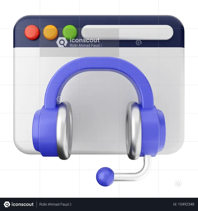 Website Helpdesk  3D Icon