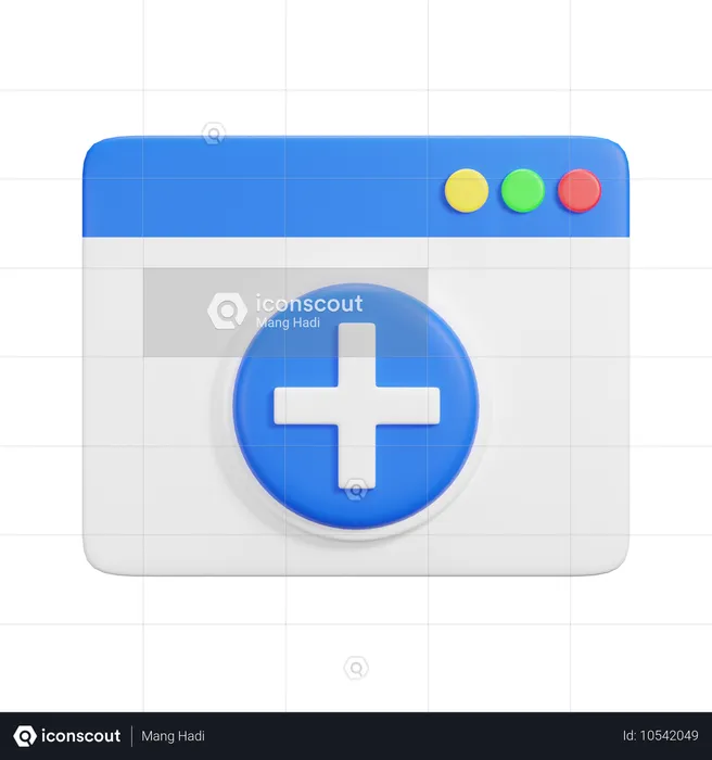 Website hinzufügen  3D Icon