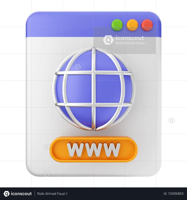 Website Internet  3D Icon