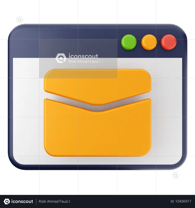 Website mail  3D Icon