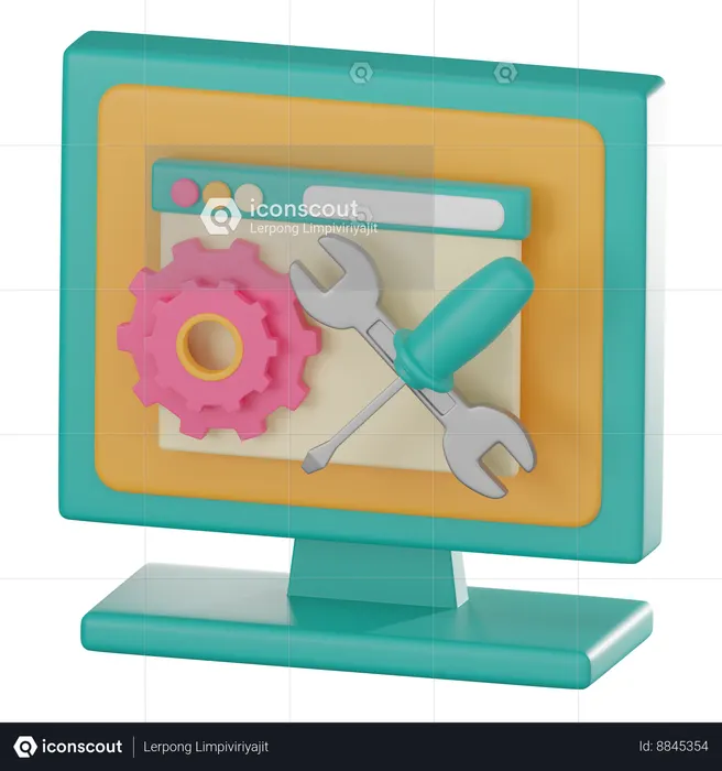 Website Maintenance  3D Icon