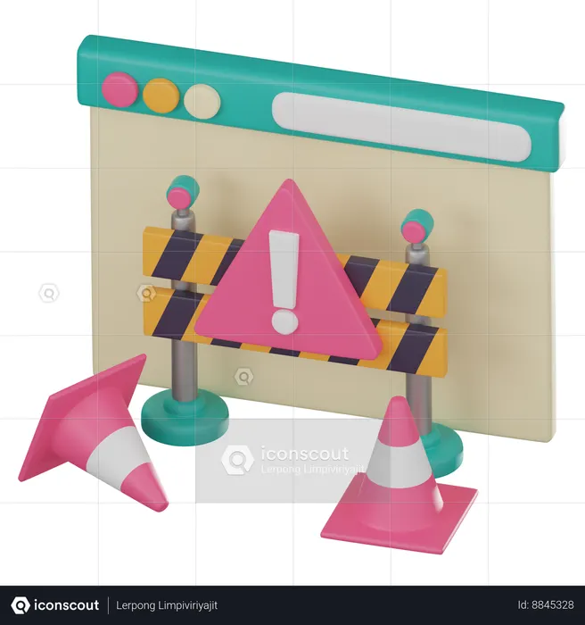 Website Maintenance  3D Icon