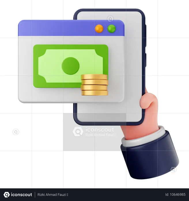 Website Payment  3D Icon