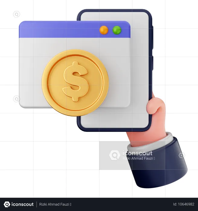 Website Payment  3D Icon