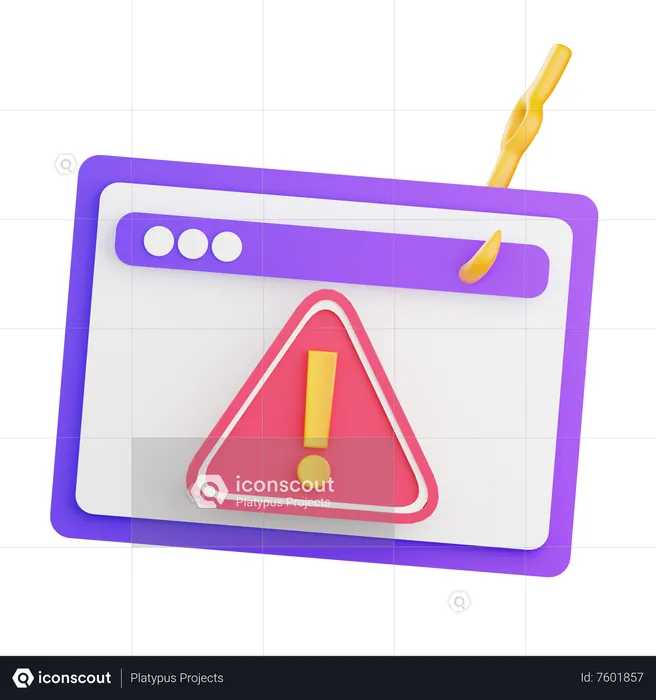 Website Phishing  3D Icon