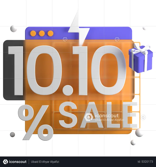 Website Sale  3D Icon